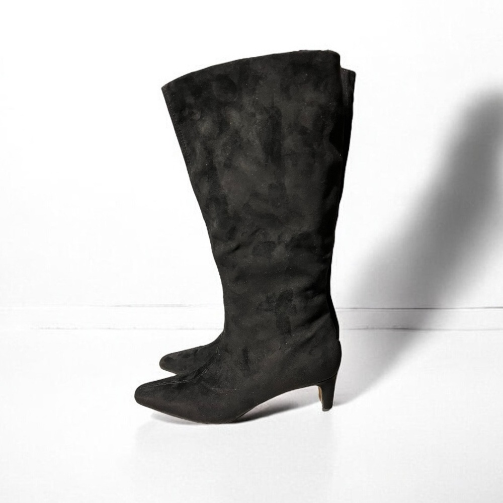 Splendid Black Suede Heeled Boots